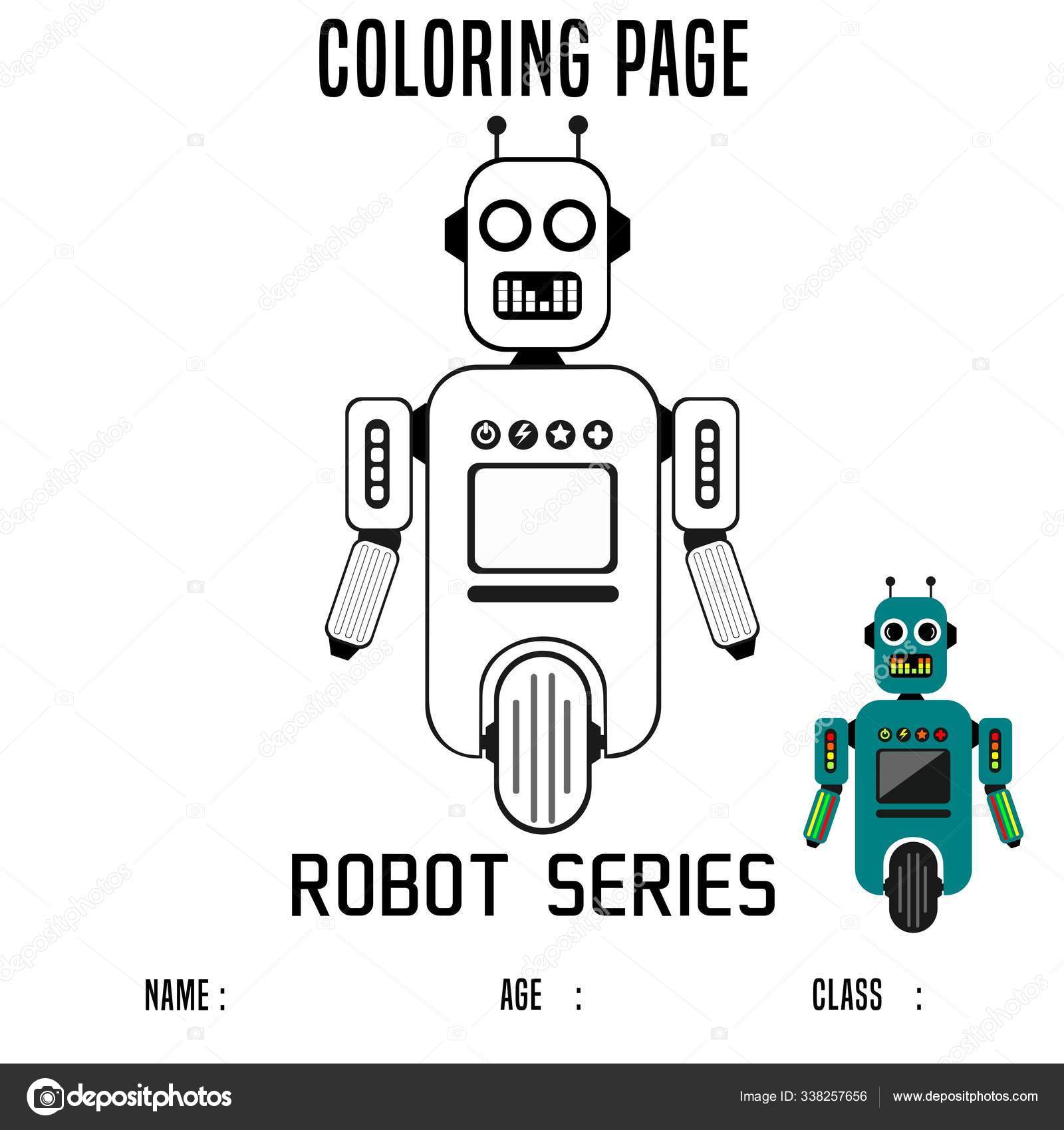 Cartoon Vector Illustration Funny Robot Which Can Used Coloring Page Stock Vector Image by ©confortea #338257656 Cartoon Vector Illustration Funny Robot Which Can Used Coloring Page Stock Vector Image by ©confortea #338257656