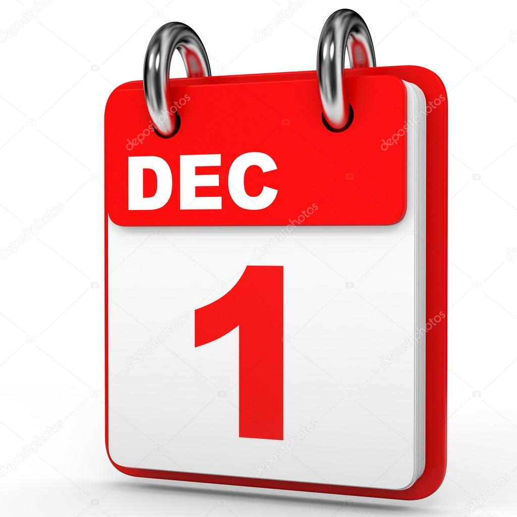 Imágenes: 1 de diciembre | 1 de diciembre. Calendario sobre fondo
