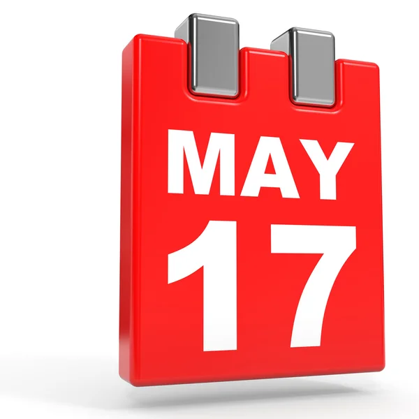 May 17. Calendar on white background. — Stock Photo, Image