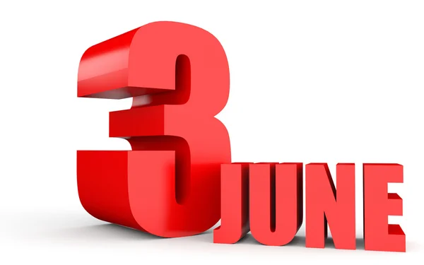 Calendar. 3 June. — Stock Photo © iCreative3D #61245003