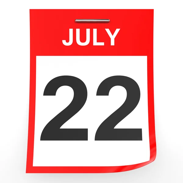 October 22 Calendar On White Background Stock Photo By iCreative3D