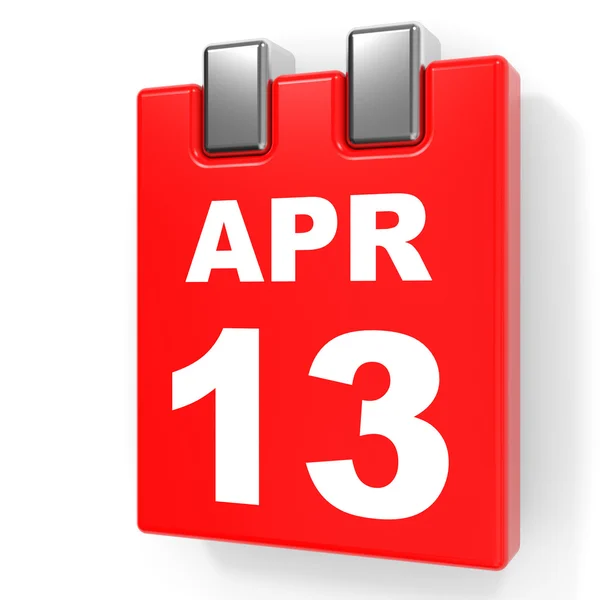 14 april calendar on white background. — Stock Photo © iCreative3D #95750164