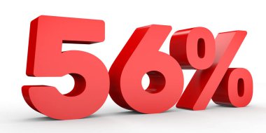 Fifty six percent off. Discount 56 %.