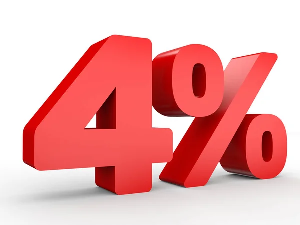Quatre pour cent de réduction. Rabais 4 % . — Photo