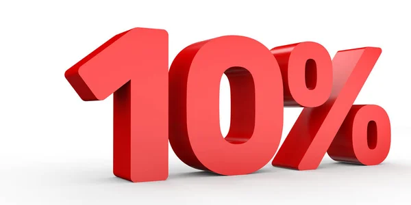 Ten percent off. Discount 10 %. — 图库照片