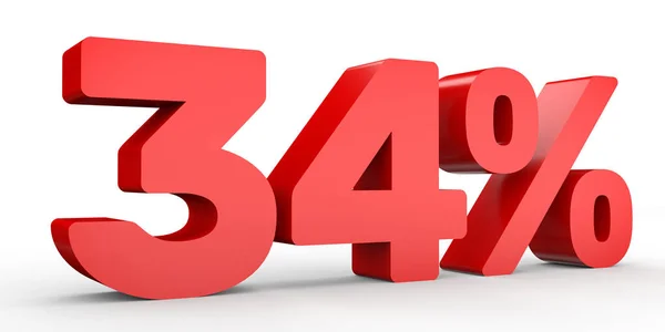 Thirty four percent off. Discount 34 %. — Stock Fotó