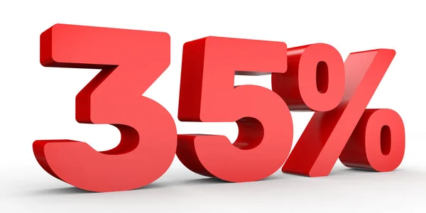 Thirty five percent off. Discount 35 %. — Stock Photo, Image