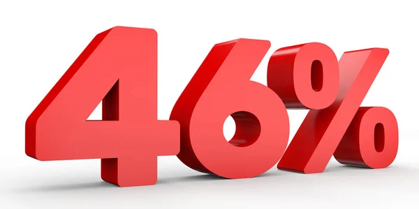 Forty six percent off. Discount 46 %. — Stock Photo, Image