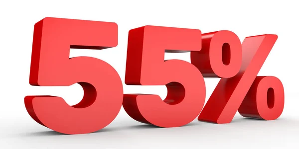 Fifty five percent off. Discount 55 %. — Stock Photo, Image