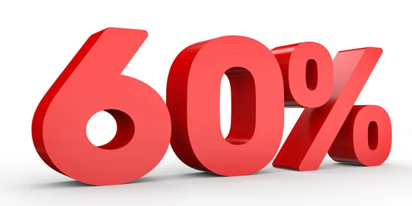 Sixty percent off. Discount 60 %. — 图库照片