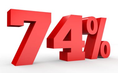 Seventy four percent off. Discount 74 %.
