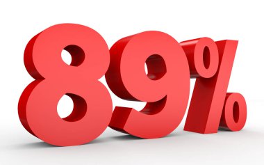 Eighty nine percent off. Discount 89 %.