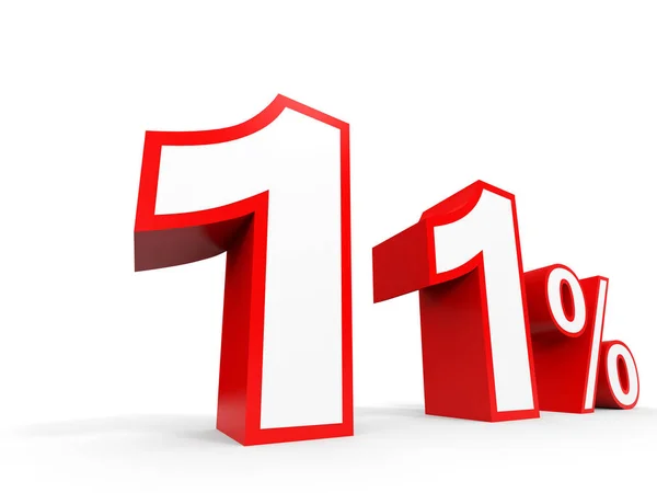 Eleven percent off. Discount 11 %. — 图库照片