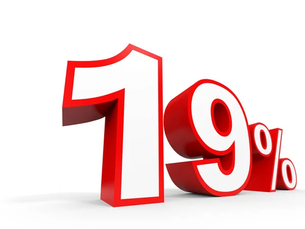 Nineteen percent off. Discount 19 %. — Stock Fotó