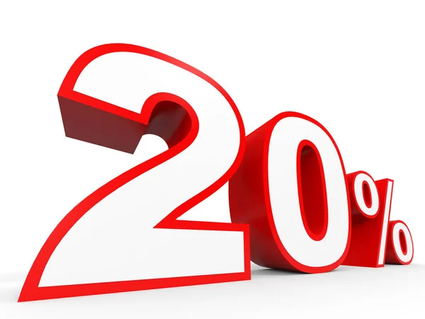 20 percento di sconto. Sconto 20% . — Foto Stock