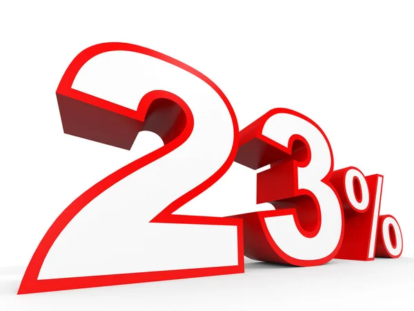 Twenty three percent off. Discount 23 %. — Stock Photo, Image