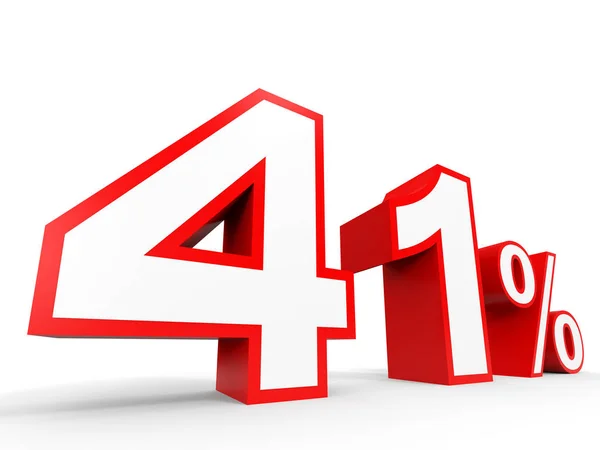 Forty one percent off. Discount 41 %. — Stock Photo, Image