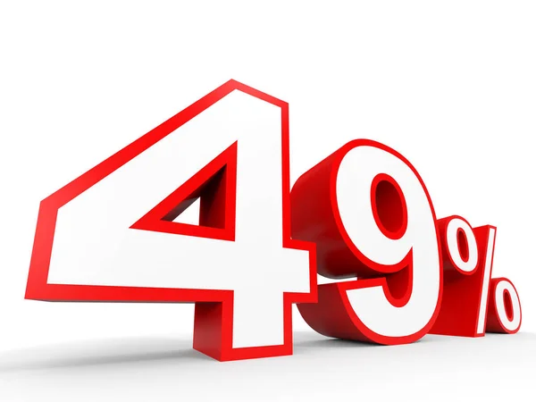 Forty nine percent off. Discount 49 %. — Stock Photo, Image