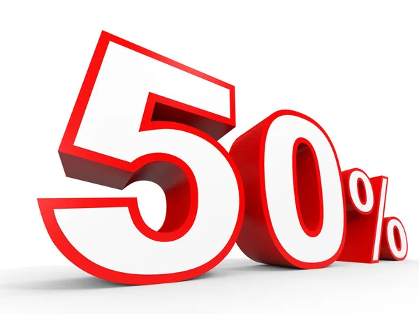 Fifty percent off. Discount 50 %. — Zdjęcie stockowe