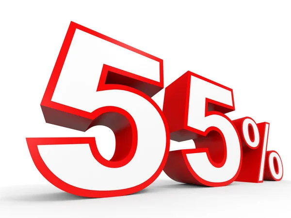 Fifty five percent off. Discount 55 %. — Stock fotografie