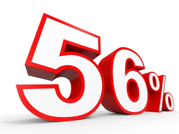 Fifty six percent off. Discount 56 %. — Stok fotoğraf