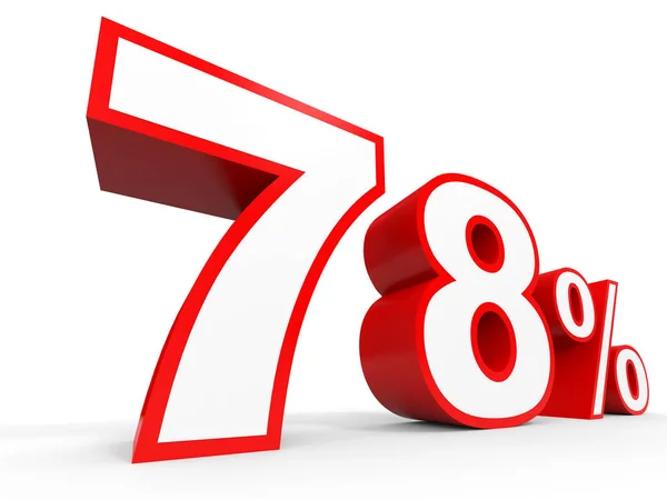 Seventy eight percent off. Discount 78 %. — Stock Photo, Image