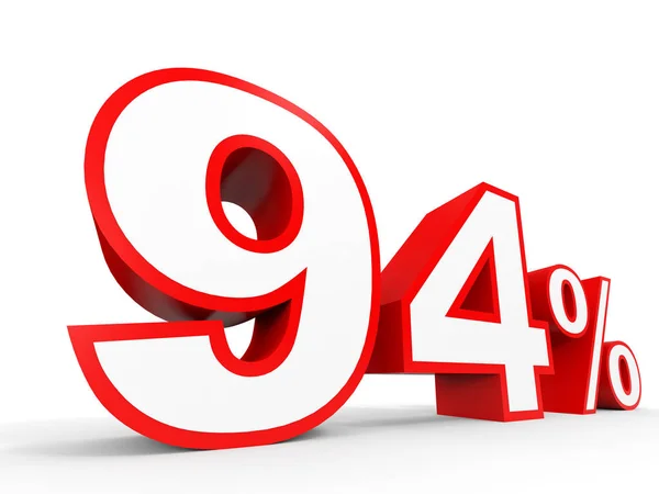 Ninety four percent off. Discount 94 %. — Stock Photo, Image