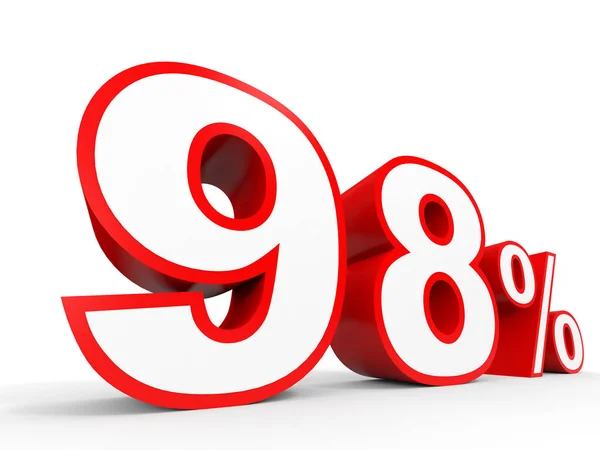 Ninety eight percent off. Discount 98 %. — Stock Photo, Image