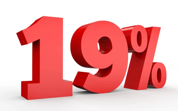 Nineteen percent off. Discount 19 %. — Stock Fotó