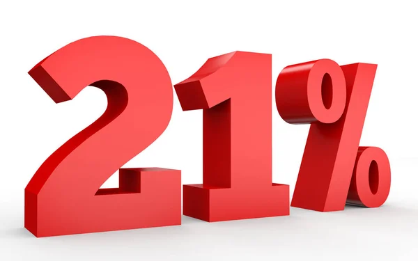 Il 21 percento in meno. Sconto 21% . — Foto Stock