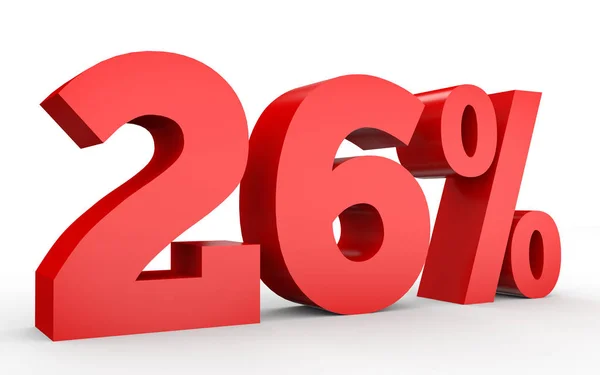 Twenty six percent off. Discount 26 %. — Stockfoto