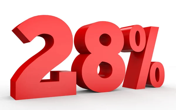 Twenty eight percent off. Discount 28 %. — Zdjęcie stockowe