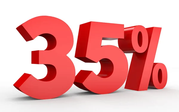 Thirty five percent off. Discount 35 %. — Stock Photo, Image