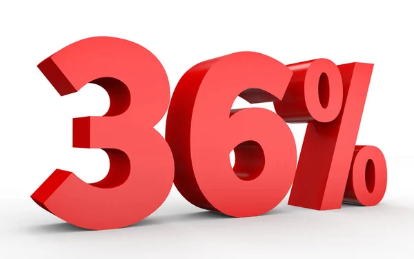 Treinta y seis por ciento menos. Descuento 36% . — Foto de Stock