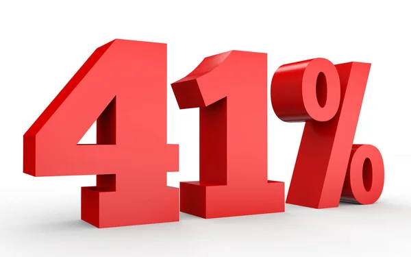 Forty one percent off. Discount 41 %. — Stock Photo, Image