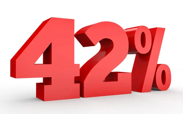 Forty two percent off. Discount 42 %. — Stock Photo, Image