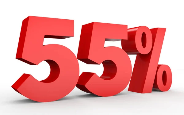 Fifty five percent off. Discount 55 %. — Stok fotoğraf