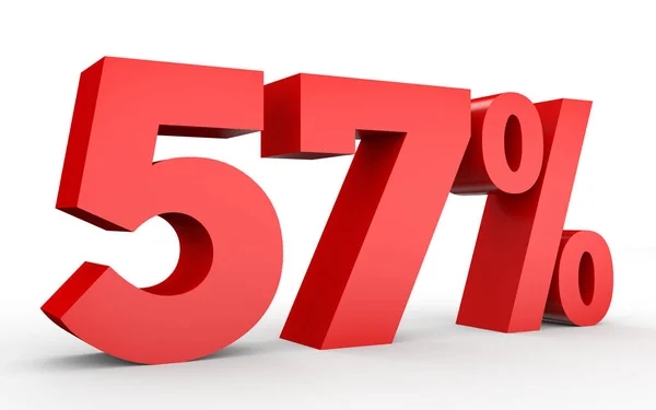 Cincuenta y siete por ciento menos. Descuento 57% . — Foto de Stock