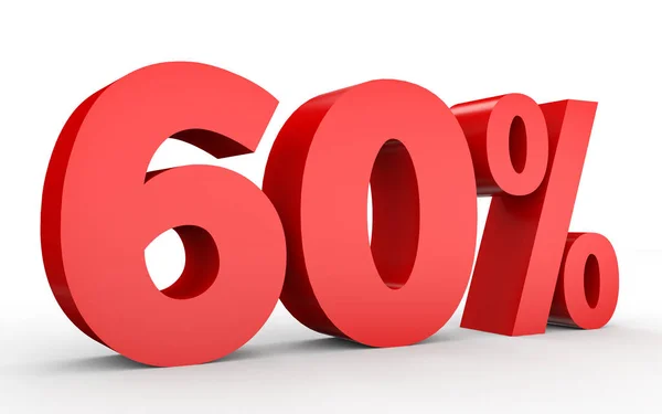 Sixty percent off. Discount 60 %. — Zdjęcie stockowe