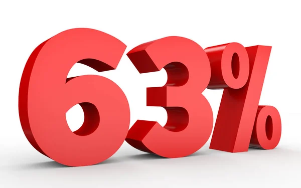 Sixty three percent off. Discount 63 %. — Stockfoto