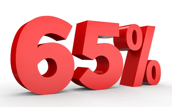 Sixty five percent off. Discount 65 %. — 图库照片