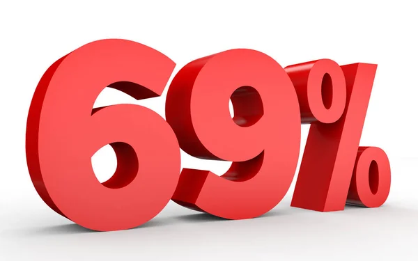 Sesenta y nueve por ciento menos. Descuento 69% . — Foto de Stock