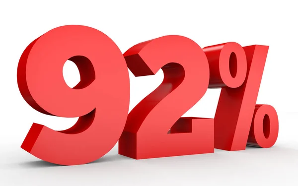 Ninety two percent off. Discount 92 %. — Stock Photo, Image