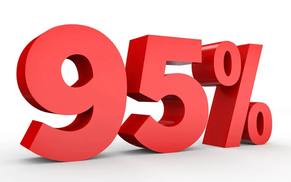 Ninety five percent off. Discount 95 %. — Stock Photo, Image