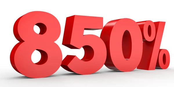 Eight hundred and fifty percent. 850 %. 3d illustration. — Stock Photo, Image