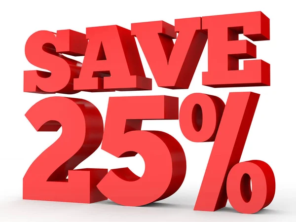 Twenty five percent off. Discount 25 %. — Stockfoto