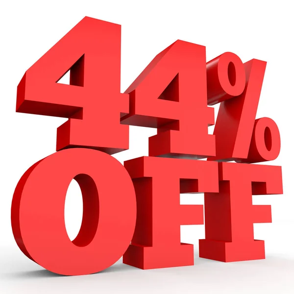Forty four percent off. Discount 44 %. — Stockfoto
