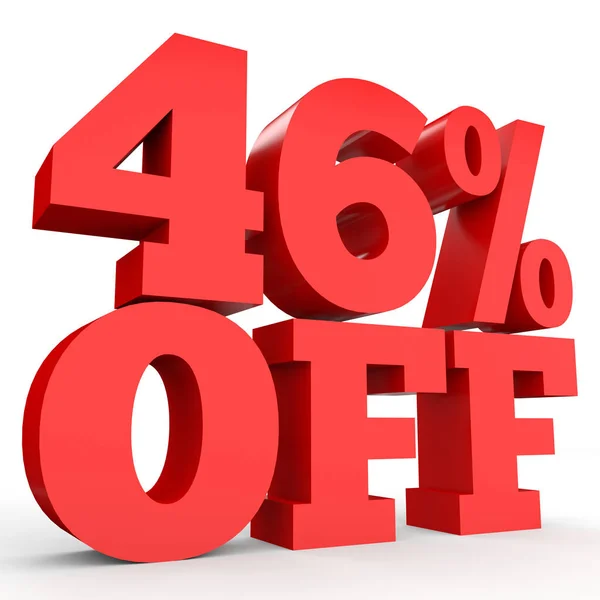 Forty six percent off. Discount 46 %. — Stockfoto