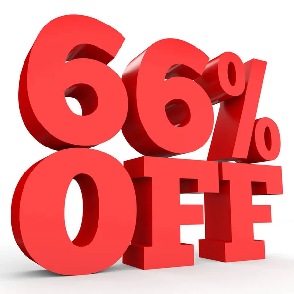 Sixty six percent off. Discount 66 %. — Φωτογραφία Αρχείου