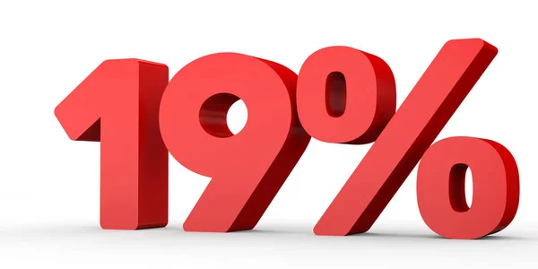 Nineteen percent off. Discount 19 %. — Φωτογραφία Αρχείου
